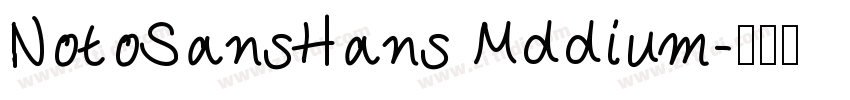 NotoSansHans Mddium字体转换
